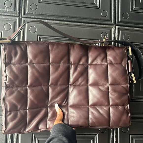 Allsaints Bordeaux Edbury Quilted bag